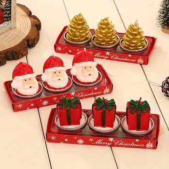 

New Fashion Features Candle Christmas Gift Scent Candle Santa Snowman Cone Celebration Gift