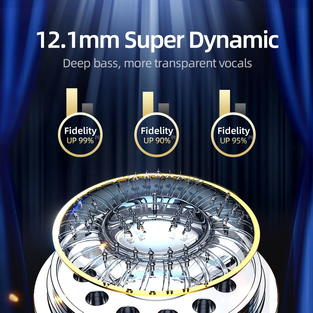 Joyroom C1 Pro Wireless Bluetooth Earphone bluetooth 5.0 3D Stereo    ipx4 waterproof Main&auxiliary switch