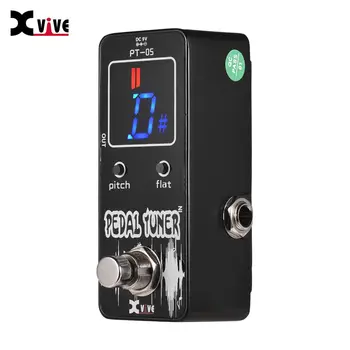 

XVIVE PT-05 Chromatic guitar Tuner Pedal with Pitch Calibration & Flat Tuning Full Metal Shell True Bypass Guitarra Effect Pedal