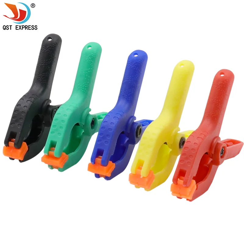 Clip A molla A-Clip per la lavorazione del legno da 3/4/6 pollici morsetti A levetta in Nylon di plastica nera pinze per sfondo utensili manuali fai da te  13