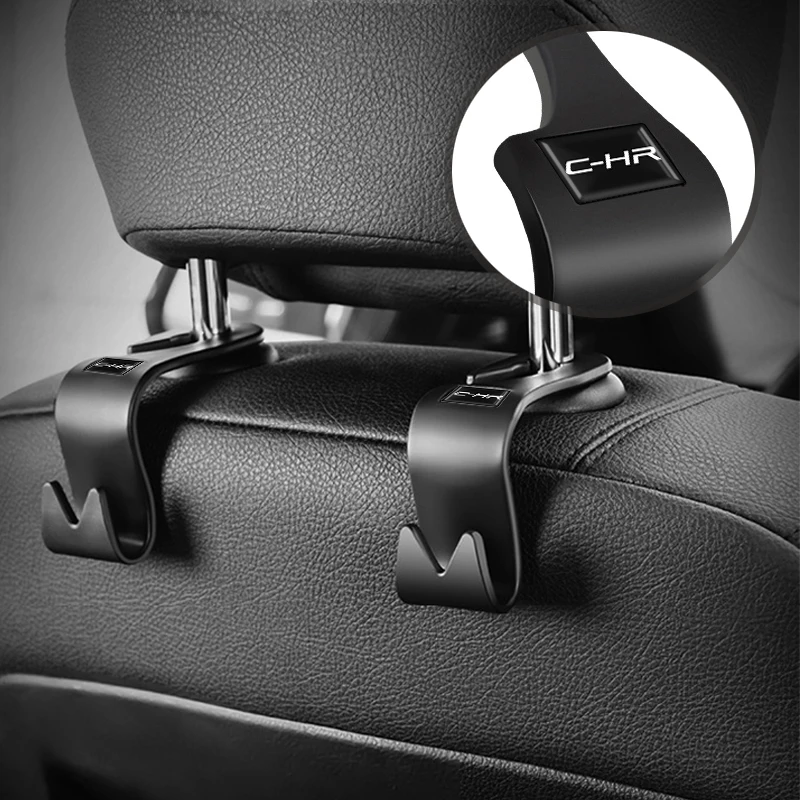 Gancho de reposacabezas de coche oculto trasero para asiento trasero de coche creativo del coche multifuncional asiento gancho para Toyota c-hr 2005-2019