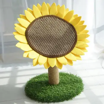 

Sunflower cat scratch board vertical claw sharpener wear-resistant net red cat toy cat scratch post sisal cat scratch pad cat su