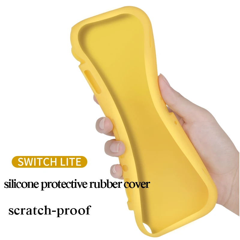 Мягкий силиконовый защитный полупакет, однотонный чехол для nintendo Switch Lite, консоль для NS Lite, защитный чехол