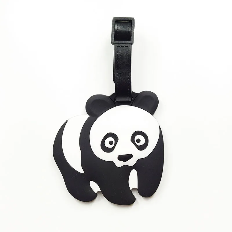 1 шт. Kawaii Panda серия Аниме Сумка брендовая багажная бирка на чемодан ID адрес портативный держатель тегов багажные этикетки для путешествий Новинка - Цвет: see chart4