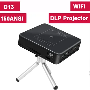 

MINI DLP LED Projector Android 7.1 150ANSI Lumen WIFI 2G/16G HD Home Theater Portable Touch Beamer projector