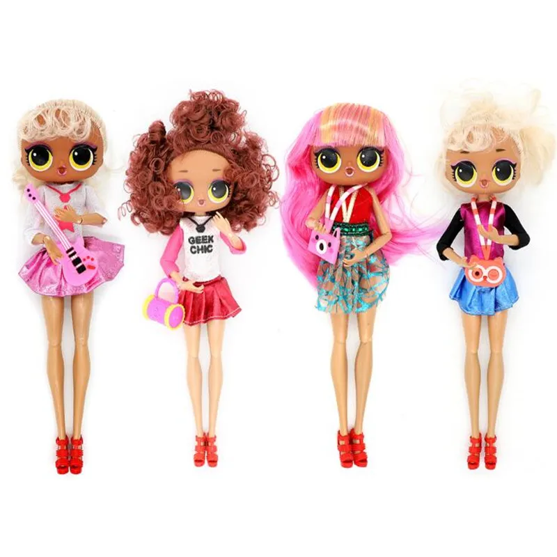 

4 Pcs/Set Omg Fashion Cute Lol Surprise Dolls Baby Anime Kids Toys Action Figure Pvc Model Children Birthday Gifts