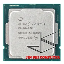 Processeur Intel Core i5-10400F i5 10400F, 2.9 GHz, 6 cœurs, 12 threads, LGA1200, 65W, nouveau