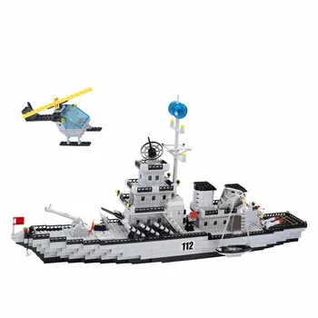 

Girls&Boys Educational Blocks Building Toys Creative 970+PCS Building Blocks Military Cruiser Model Blocks for Children Gift