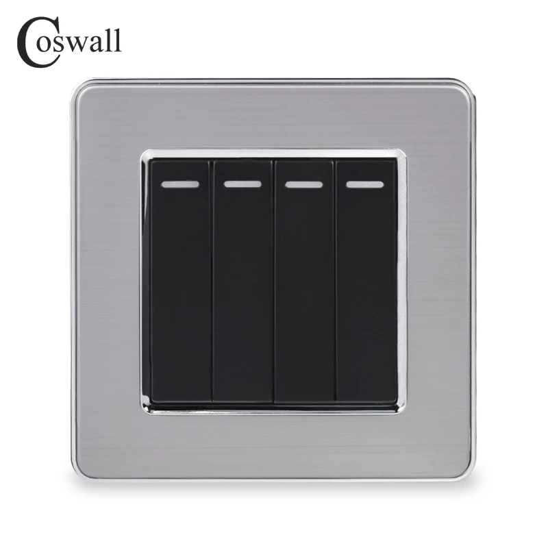 Coswall 4 Gang 1 Way роскошный светильник ель света вкл./выкл. Настенный выключатель из