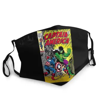 

Captain America Comic 110 Hulk Non-Disposable Face Mask Dust Mask Anti Wind Protection Mask Respirator Muffle