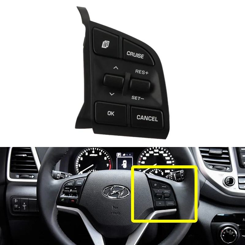 

For Tucson TLC IX35 1.6T/2.0 Steering Wheel Button Constant Speed Cruise Control Switch Right Side Button 96720D3210 Car Parts