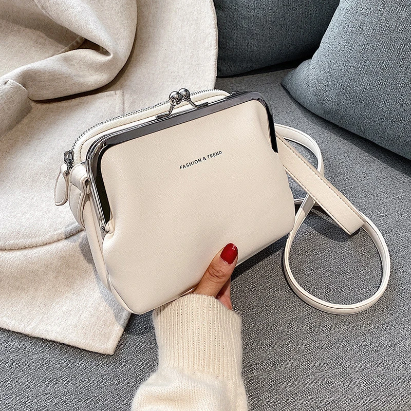 Fashion Pu Leather Women's Crossbody Bag White Summer Women's Bag