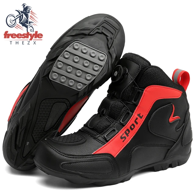 zapatillas ciclismo mtb para hombre, botas planas para motocicleta, calas  de goma para sapatillas de bicicleta