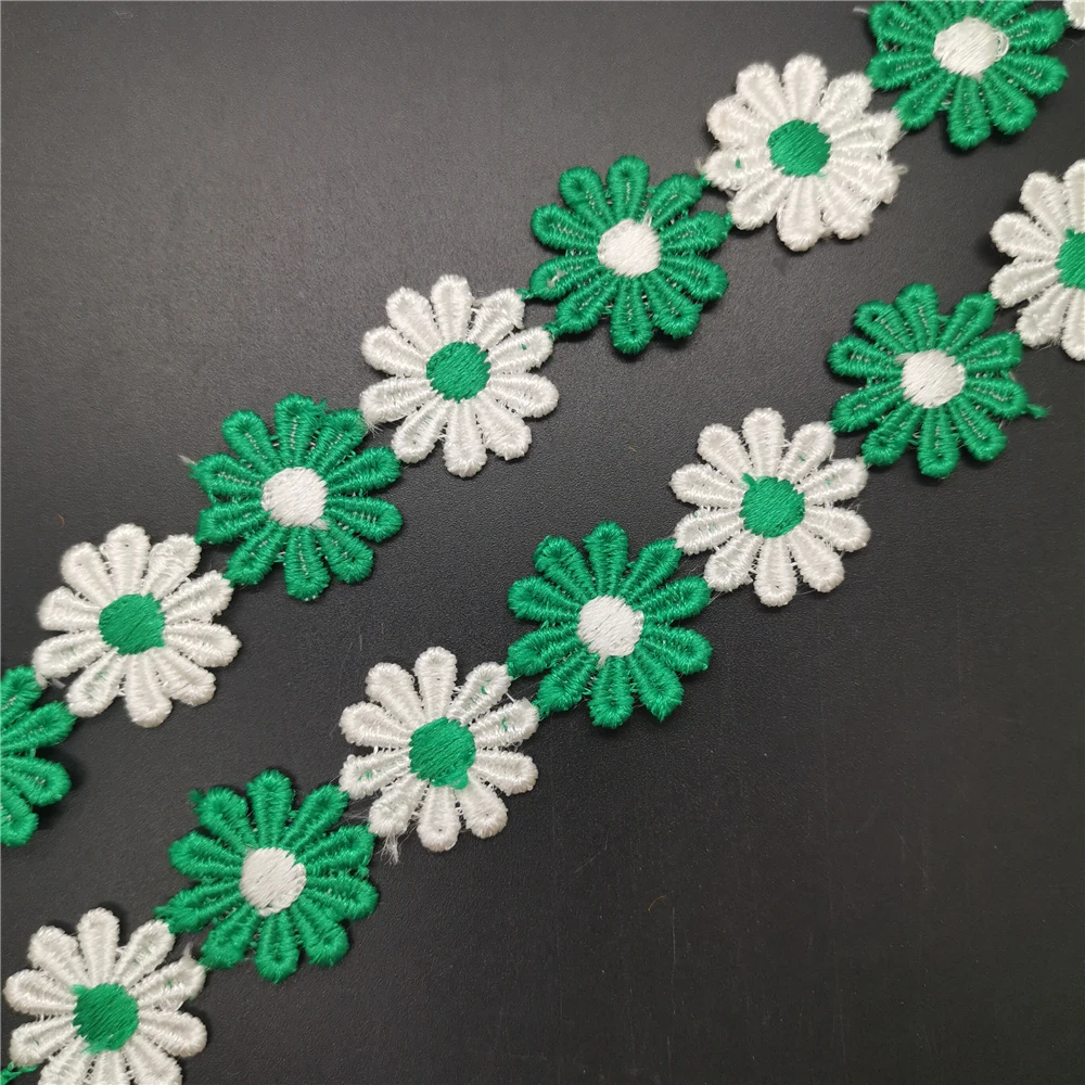 lace garment accessories lace sewing supplies lace accessories lace sewing accessories clothing accessories clothing craft accessories DIY 1 Yards Colour Embroidered Lace Trim Flower Applique Sewing Clothing Accessories