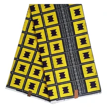 Miss L стиль африканская вощеная ткань принтом 6 ярдов/шт Анкара хлопок HL19S111649