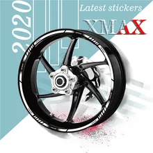 Pegatina para neumático de motocicleta, decoración reflectante de rueda personalizada, pegatinas para neumático interno de Moto, YAMAHA XMAX xmax
