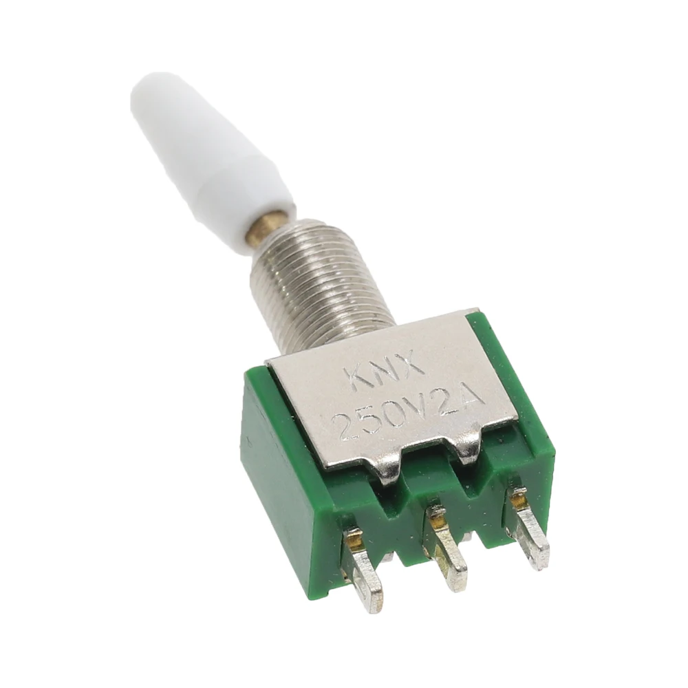 Миниатюрный переключатель тогл KNX 10 шт. 1*2 зеленый Mini 2 положения вкл. 3 pins SPDT 2A 250 В