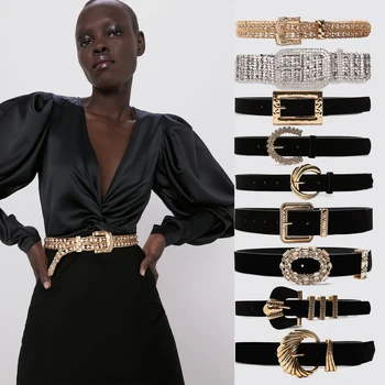 

Dvacaman Vintage ZA Crystal Belt for Women Fashion Waist Belt Accessories Body Jewelry Leisure Dress Gifts Ceinture Femme Bijoux