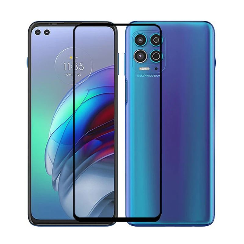 3D полное клеевое закаленное стекло для мотоцикла MOTO G100 edge S Pro Полное покрытие 9H