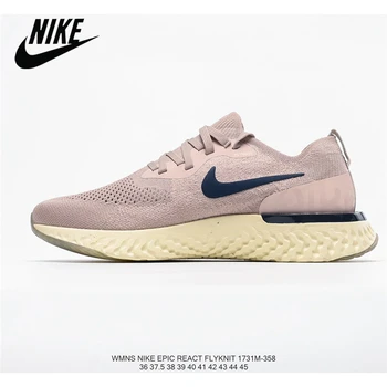 

Nike Epic React Flyknit Breathable Knitted Flying Line Lightweight Women's Running Shoes Size 36-39