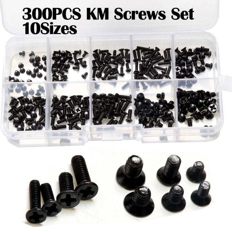 300pcs/box Round Head Screws Set M2 M2.5 M3 Screw Bolts for Laptop Notebook Micro Screws SCRW-011154 300pcs/box Round Head Screws Set M2 M2.5 M3 Screw Bolts for Laptop Notebook Micro Screws SCRW-011154