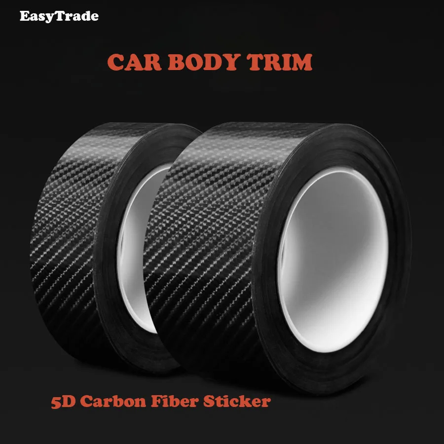 5D Car Stickers Protector Goods Carbon Fiber Rubber Door Sill For Volkswagen VW Polo sedan 6r 6n2 accessrioes 2018 2019