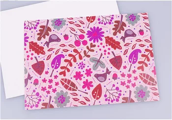 

10pcs Bird Flower Pattern Recordable Classical Vintage Art Travel Postcard Greeting Card Birthday Gift Postcards Illustration