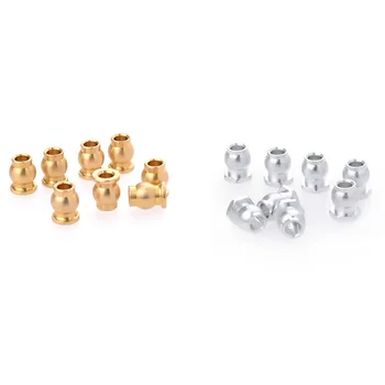

8Pcs Link Rod Metal Ball Bearing Ends Joint Bolt for 1:8 1:10 AXIAL SCX10 II RC Car Truck Scale RC Crawler Truck Off-Road Car Me