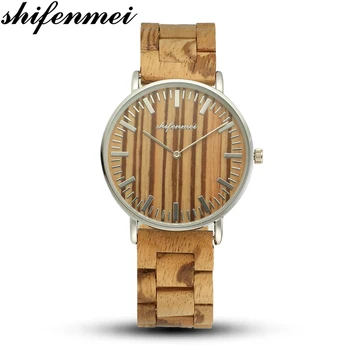 

Shifenmei Wooden Watches Men 2019 Military Top Brand Sport Watches Men's Quartz Clock Casual WristWatch relogio masculino 5567