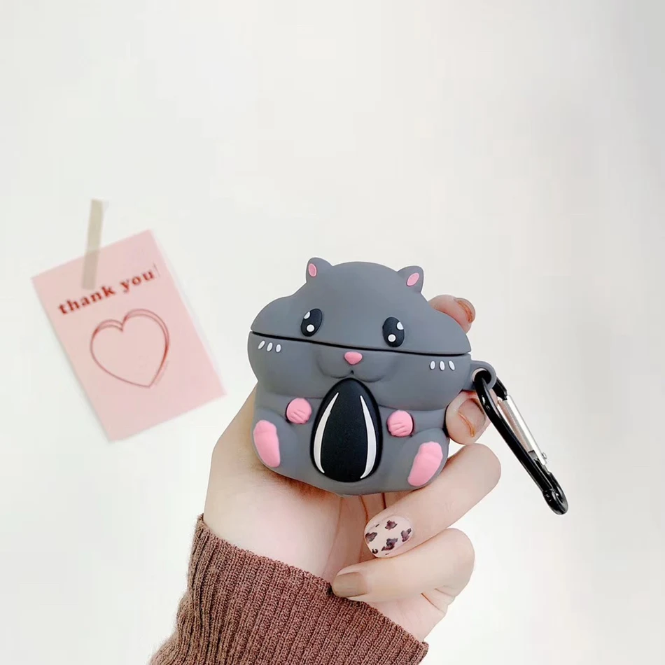 947L 3D силиконовый чехол для наушников для Airpods чехол с милым медведем из мультфильма чехол для Apple Air pods 2 чехол для Earpods чехол для наушников - Цвет: 947L