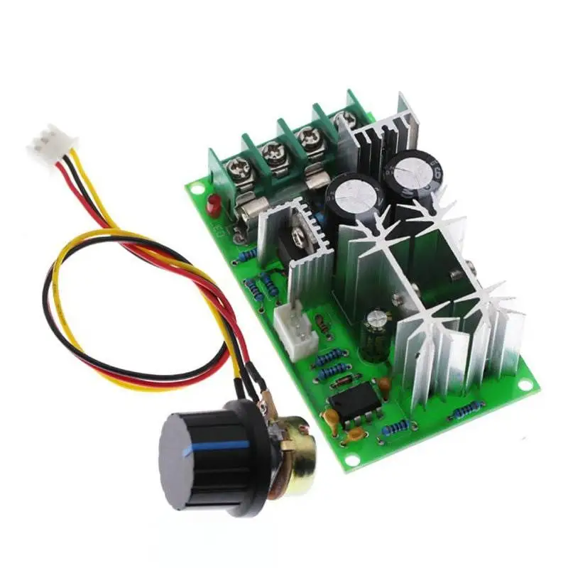PWM DC Motor Speed Controller Switch DC 20A Current Voltage Regulator 10-60V PWM High Power Drive Module 60A 12V 24V 36V 48V