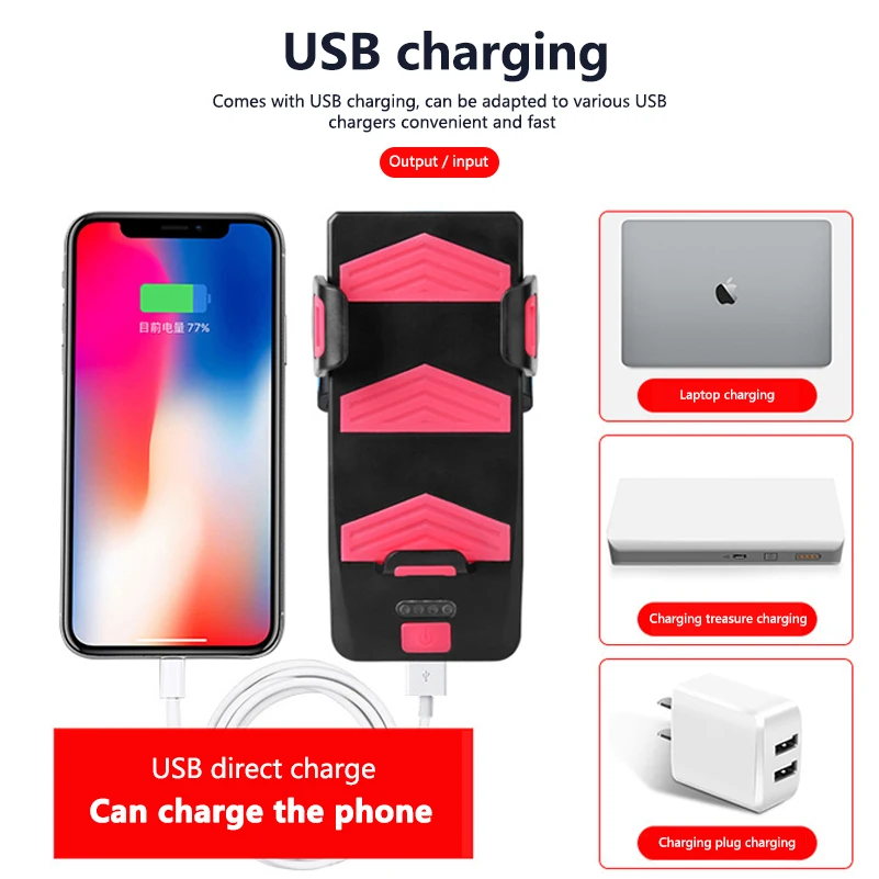 Велосипедный держатель для телефона 4 в 1 зарядного устройства Power bank Charger