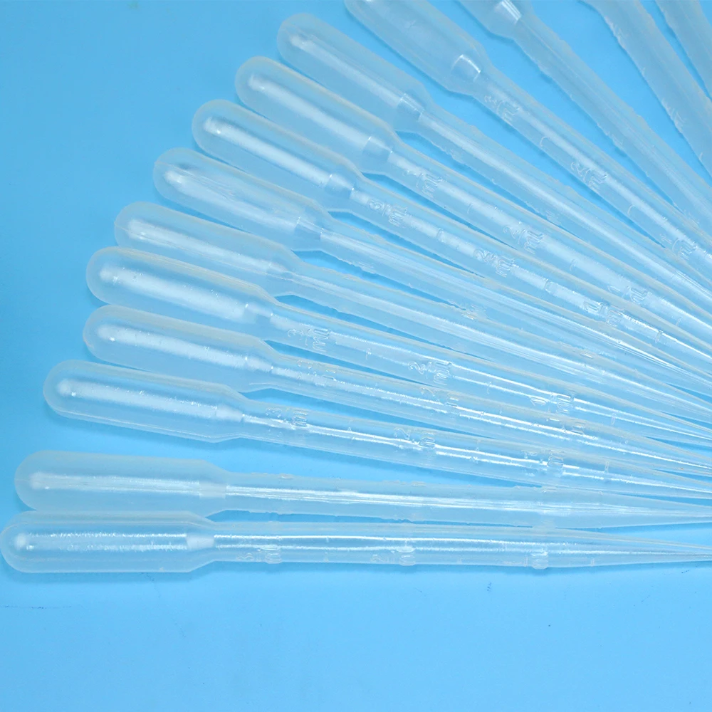 

50PCS 3ML Disposable Plastic Dropper Safe Transfer Graduated Pipettes for Resin Jewelry Tools Office Lab Experiment Supplies