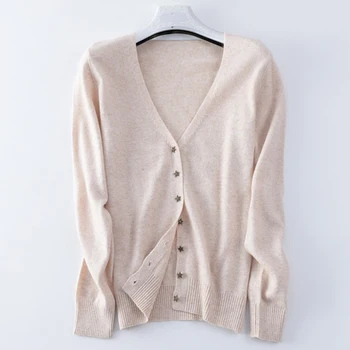 

knitted sweater 2020 autumn winter candigan jumpers solid long sleeve v neck single breasted casual outwear plus size feminina