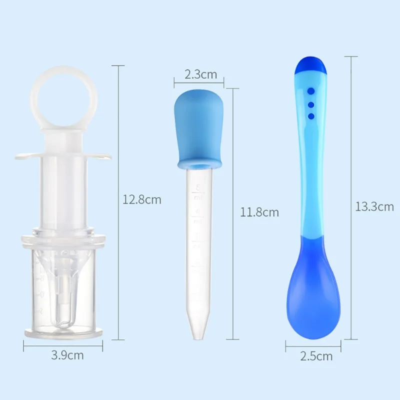 3 шт. силиконовая пипетка, жидкая пищевая капельница, пластиковая ложка для кормления ребенка, ложка для капельницы, детская посуда