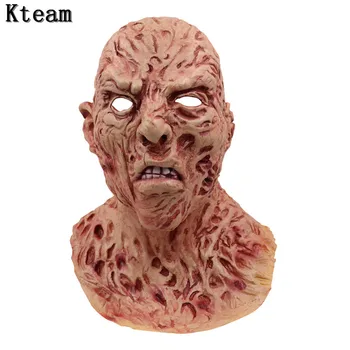 

Hot New Realistic Adult Party Costume Horror Zombie Mask Deluxe Freddy Krueger Mask Scary Dance Carnival Cosplay Zombie Mask Toy