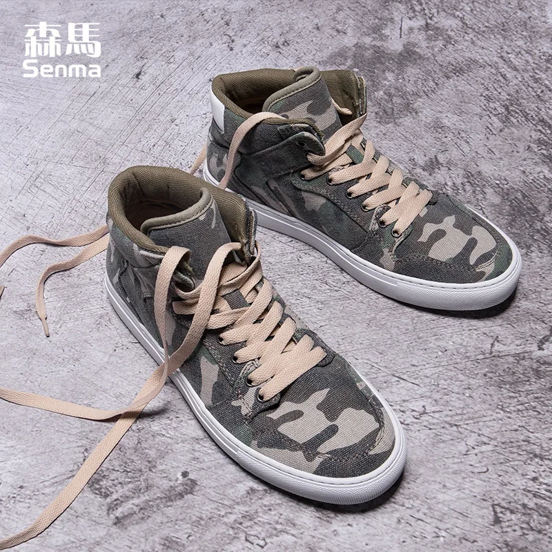 

Semir 19 New Style Canvas Fashion Casual High-top Board Shoe Men's Camouflage COUPLE'S Shoes Sports Casual Versatile Shoes Fashi