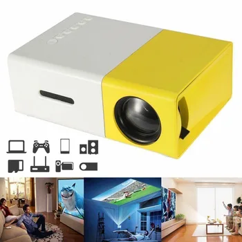 

New Audio Portable Projector Home Media Video player Mini Pocket LED Projector 1080P AV HDMI Multimedia Home Theater Cinema