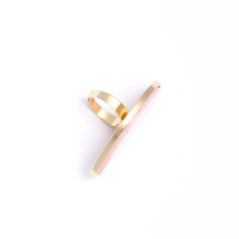 Qevila Plate 925 Silver Ring Acetate adjustable ring for Women Oval Acrylic Resin Geometry Ring Geometric Wedding Band Ring Boho