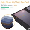 Xionel 28W Solar Charger 3 USB Ports Foldable Portable Solar Phone Charger with SunPower Solar Panel for Smartphone ► Photo 3/6