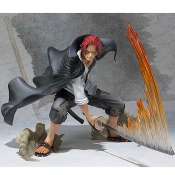 

Statue ONE PIECE Four emperors Red Hair Shanks Fighting Special Effects Scene PVC Action Figure Model Toys BOX Y1071