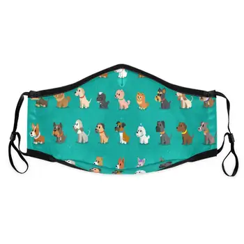 

PM2.5 Animal Dog Printed Mouth Mask Anti Dust Mask Activated Carbon Filter Windproof Mouth-muffle Bacteria Proof Flu Face masks