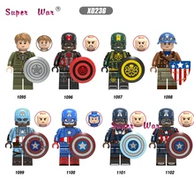 Один Мстители эндшпиль один Гидра Капитан Америка Пегги Тор Локи Джейн Фостер Моника Рамбо Железный человек строительные блоки детские игрушки