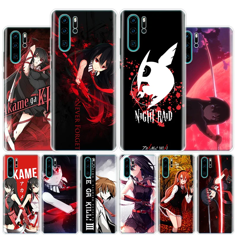 Akame ga KILL! Аниме чехол для телефона Huawei Honor 9 10 20 Lite 9X 8X 8S 8A 7X 7A Pro Y5 Y6 Y7 Y9 2019 Y9S 10i20i V20 V30 Co |