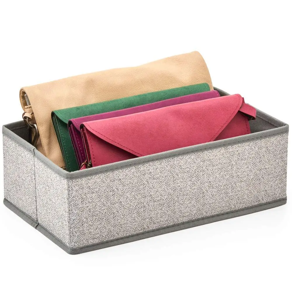 Hangerlink ткань комод Ящик и шкаф хранения Органайзер для малышей спальня, Детская прямоугольная корзина с текстурированным принтом