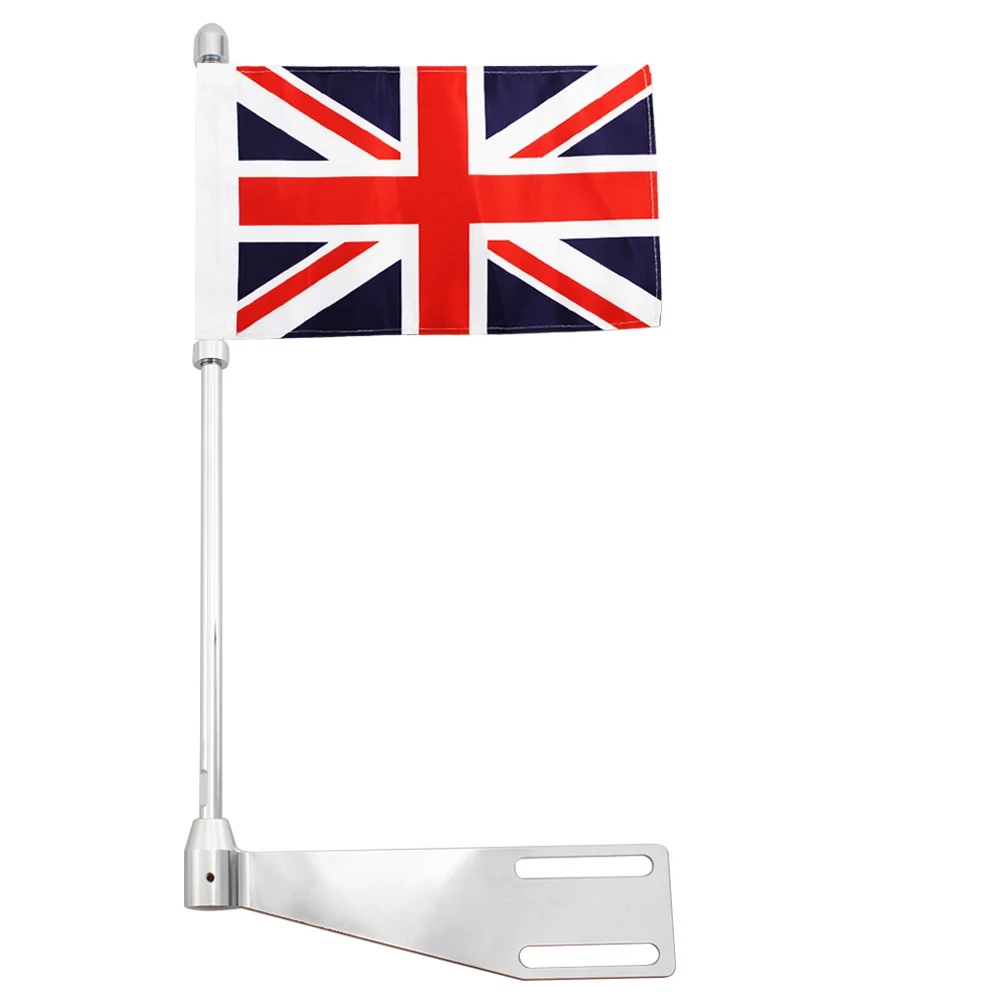 Motorcycle Flag Pole Luggage Rack Rear Side Mount Fit For Indian