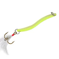 1Pcs Luminous Spinner Spoon Metal Lures 5g 7g 10g 13g Feather Treble Hook Artificial Bait For Bass Trout Pesca Fishing Tackle 4