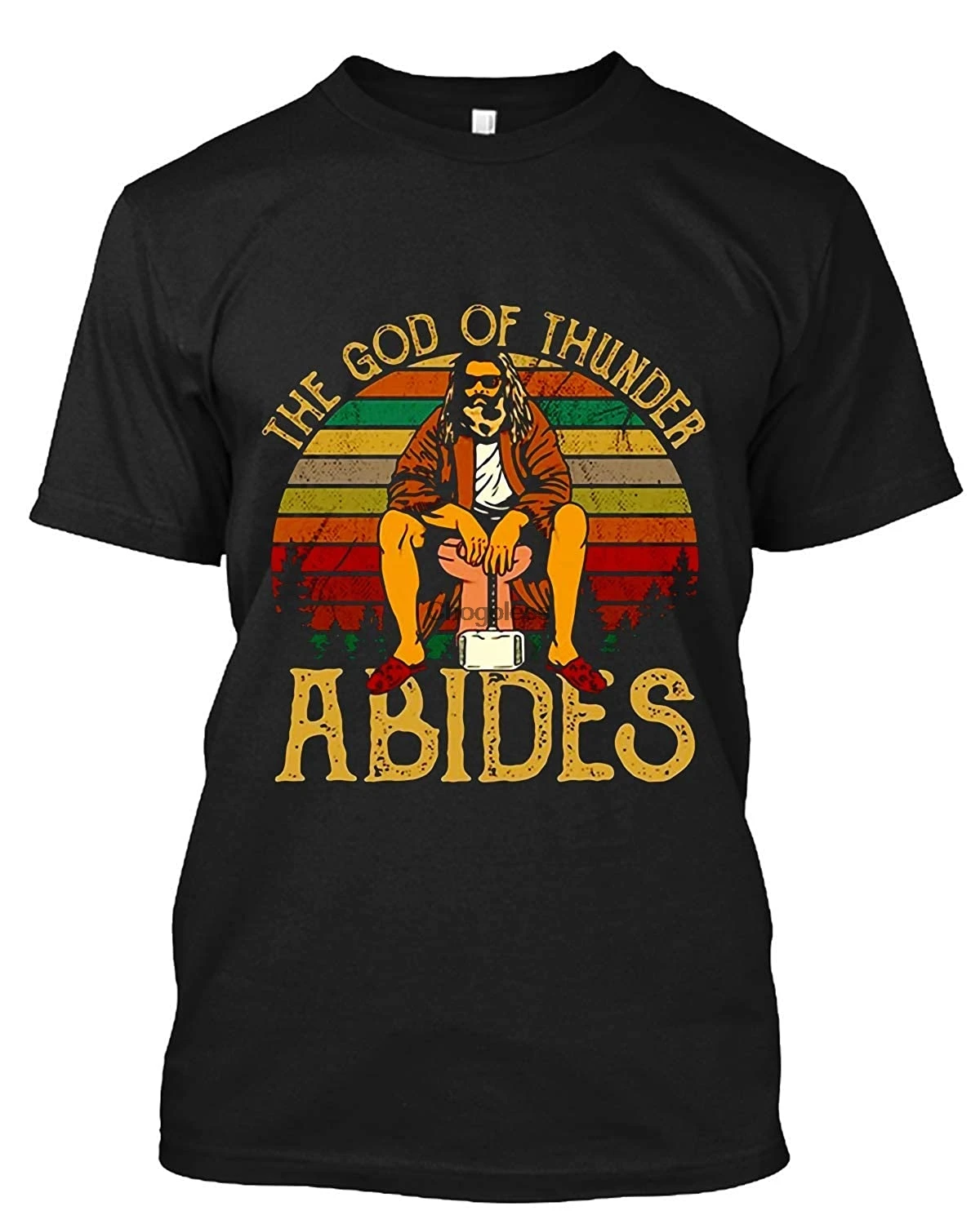 Винтажная футболка # Fat Thor The God of Thunder Abides Подарочная для мужчин и женщин | Мужская