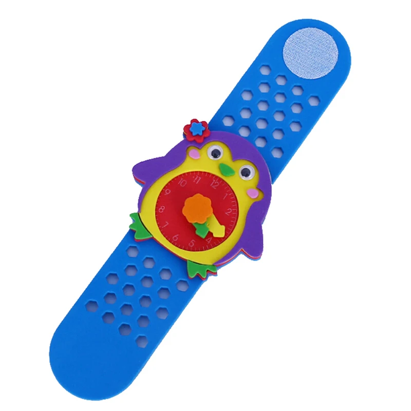 Новые игрушки DIY 3D EVA пена ремесло стикер часы ручной работы часы для обучения детей детский сад образовательные игры Детский подарок ZXH