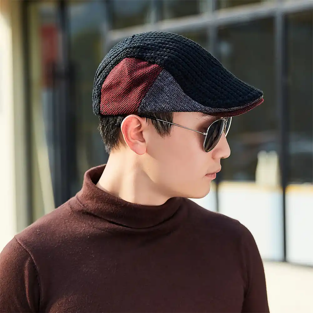 mens wool newsboy hats